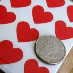 Heart Stickers - 48 - 3/4 Inch Heart Sticker..