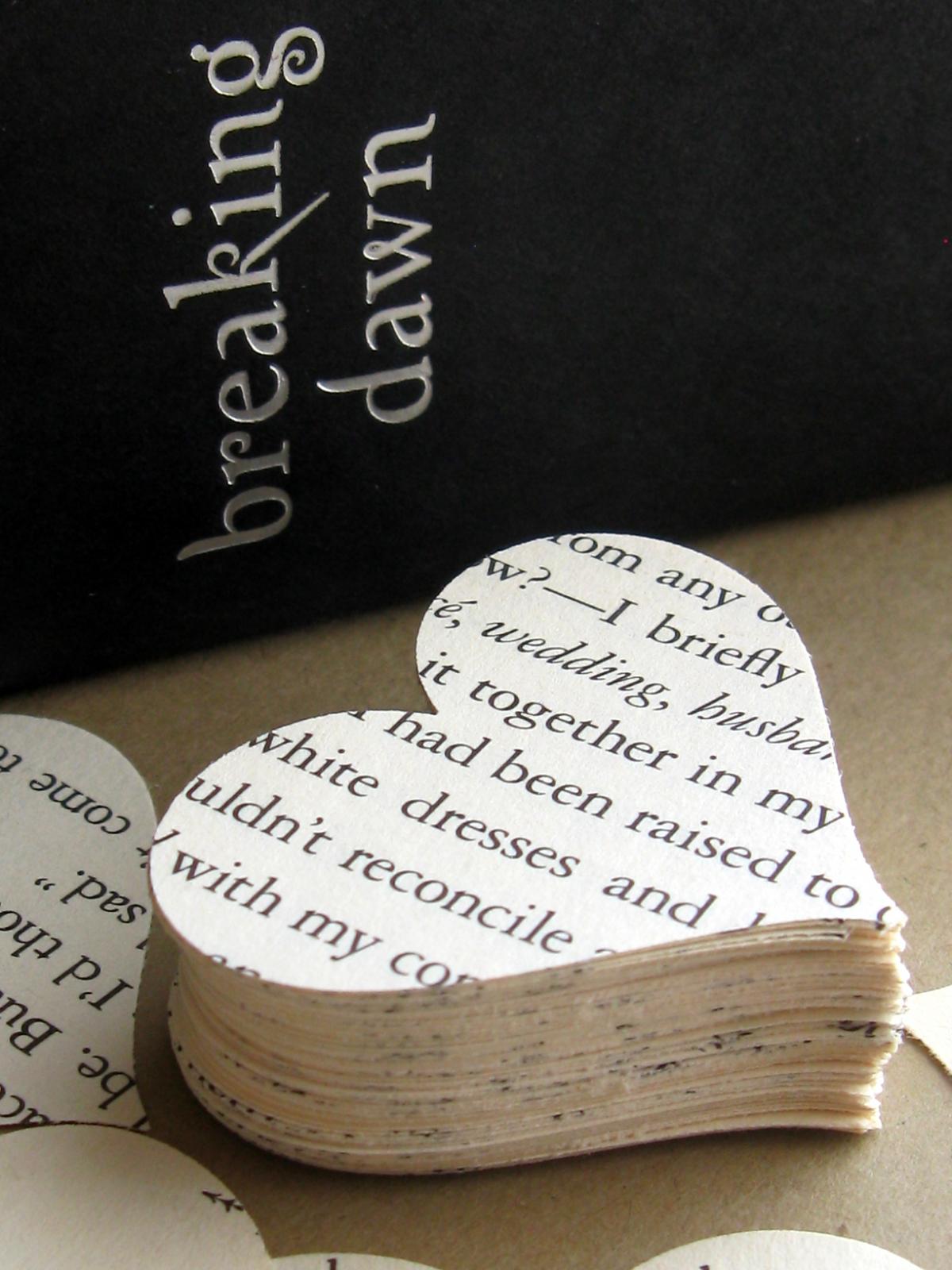 Hand Punched Confetti From Repurposed Books